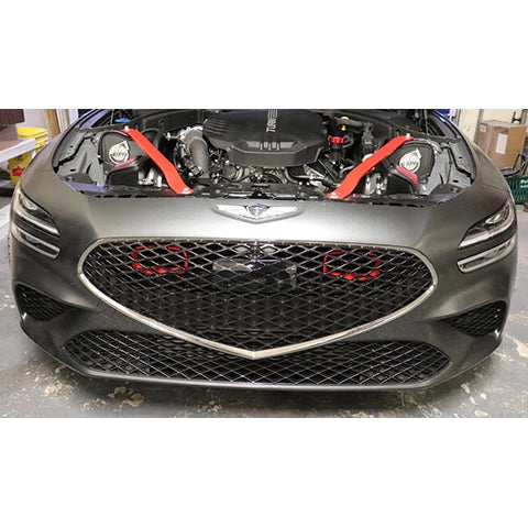 Velossa Tech BIG MOUTH Full Kit Intake Snorkel | 2022 Genesis G70 3.3T (VT-BM-0214-PBLU-BLK-RECT)
