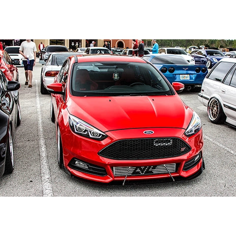 Velossa Tech BIG MOUTH Full Kit Intake Snorkel | 2013-2018 Ford Focus ST (VT-BM-0010-PBLU-BLK-RECT)