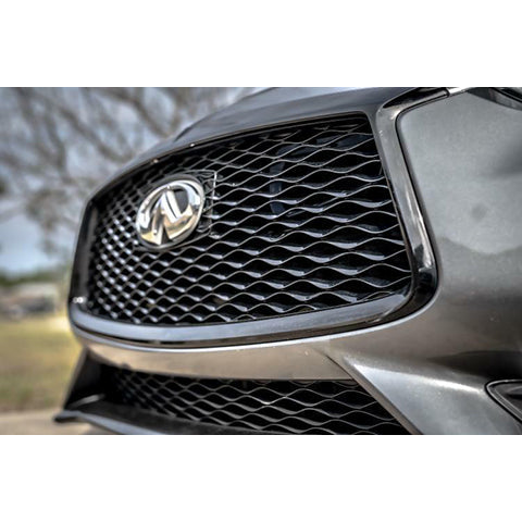 Velossa Tech BIG MOUTH Full Kit Intake Snorkel | 2016-2022 Infiniti Q60 Red Sport (VT-BM-0225-PBLU-BLK-RECT)