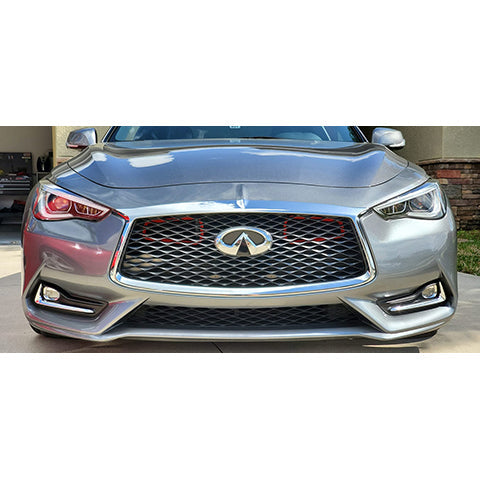 Velossa Tech BIG MOUTH Full Kit Intake Snorkel | 2016-2022 Infiniti Q60 Red Sport (VT-BM-0225-PBLU-BLK-RECT)