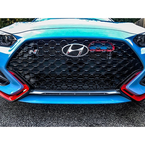 Velossa Tech BIG MOUTH Full Kit Intake Snorkel | 2019-2022 Hyundai Veloster N (VT-BM-0190-PBLU-BLK-RECT)