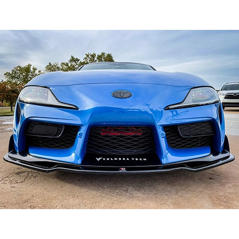 Velossa Tech BIG MOUTH Full Kit Intake Snorkel | 2020-2026 Toyota Supra (VT-BM-0226-PBLU-BLK-RECT)