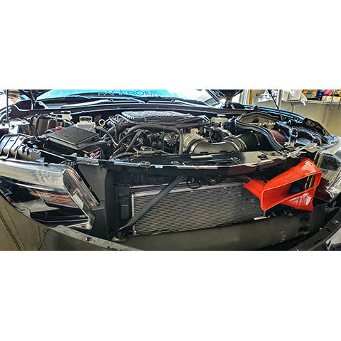 Velossa Tech BIG MOUTH Full Kit Intake Snorkel | 2017-2020 Chevrolet Camaro ZL1 and 2016-2018 Chevrolet Camaro SS/V6/2.0T (VT-BM-0220-PBLU-BLK-RECT)