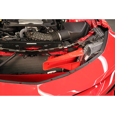 Velossa Tech BIG MOUTH Full Kit Intake Snorkel | 2017-2023 Chevrolet Camaro ZL1 and 2016-2018 Chevrolet Camaro SS/V6/2.0T (VT-BM-0220-PBLU-BLK-RECT)