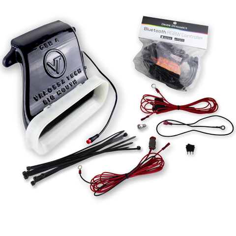 Velossa Tech BIG MOUTH Full Lit Kit Intake Snorkel | 2019-2021 Hyundai Veloster Turbo/Ultimate/R-Spec (VT-BM-1210)