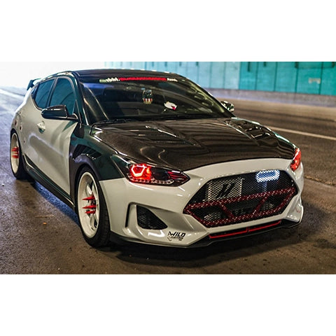 Velossa Tech BIG MOUTH Full Lit Kit Intake Snorkel | 2019-2021 Hyundai Veloster Turbo/Ultimate/R-Spec (VT-BM-1210)