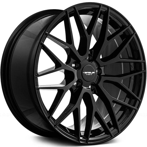 Versus Racing VS243 Black w/Machined Lip 18x8 | 5x114.3 (VS2431885114+35BML)
