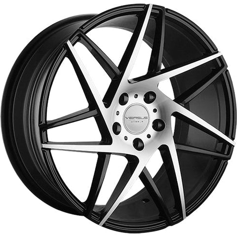 Versus Racing VS6832 Gloss Black w/Machined Spoke Faces 18x8 | 5x114.3 (VS68321885114+40BMF)
