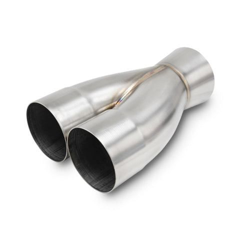 Vibrant 2-1 SS Merge Collectors - 3in Inlet Slipover ID 4in Outlet OD - Sold Individually (10362)