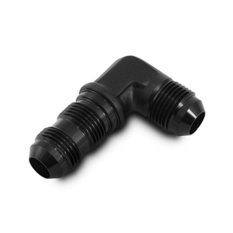 Vibrant -16AN Bulkhead Adapter 90 Deg Elbow Fitting - Anodized Black (10614)