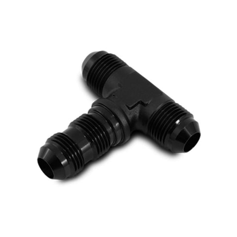 Vibrant -8AN Bulkhead Adapter Tee Fitting - Anodized Black Only (10619)