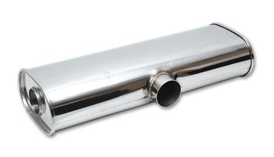 STREETPOWER Muffler, 2.5" side inlet x dual 2.25" outlets by Vibrant Performance