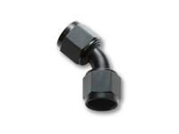 '-4AN X -4AN Female Flare Swivel 45 Deg Fitting ( AN To AN ) -Anodized Black Only by Vibrant Performance - Modern Automotive Performance
