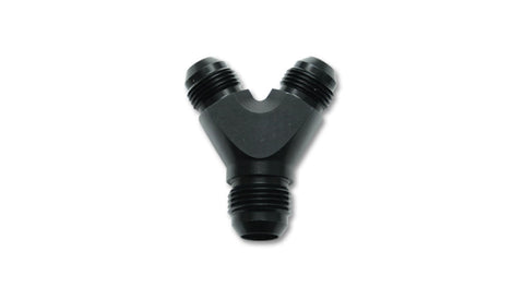 Vibrant -16AN x -16AN x 16AN Y-Adapter Fitting - Aluminum Black (10815)