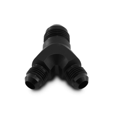 Vibrant -16AN x -16AN x 16AN Y-Adapter Fitting - Aluminum Black (10815)