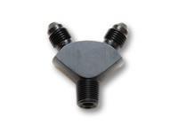 Y Adapter Fitting; Size: 1/8" NPT In x -3AN x -3AN Out by Vibrant Performance - Modern Automotive Performance
