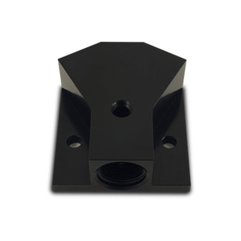 Vibrant Billet Aluminum Y-Block Fitting with 1/8in NPT Port -10AN x Dual -8AN ORB (10894)