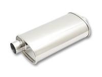 STREETPOWER Oval Muffler, 2.25" inlet/outlet (Offset-Center) by Vibrant Performance - Modern Automotive Performance
