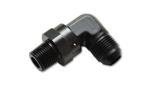 Vibrant -4AN to 1/8in NPT Male Swivel 90 Degree Adapter Fitting (11351)