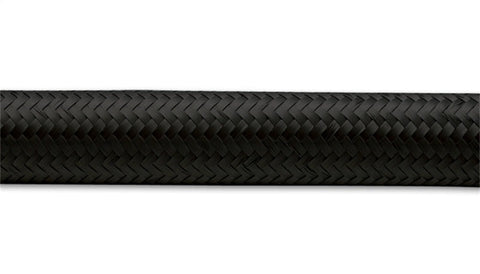 Vibrant -4 AN Black Nylon Braided Flex Hose - 2 foot roll (11954)