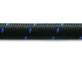 10ft Roll of Black Blue Nylon Braided Flex Hose; AN Size: -4; Hose ID: 0.22" by Vibrant Performance - Modern Automotive Performance
