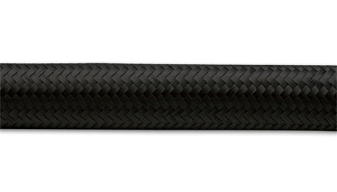 Vibrant -20 AN Black Nylon Braided Flex Hose - 2 foot roll (11965)