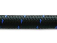 10ft Roll of Black Blue Nylon Braided Flex Hose; AN Size: -12; Hose ID: 0.68" by Vibrant Performance - Modern Automotive Performance
