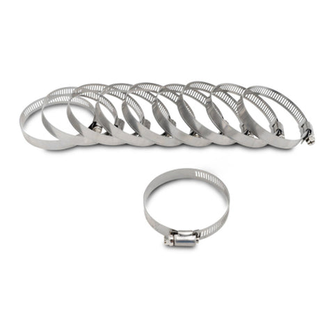 Vibrant S.S. Worm Gear Clamps - Pack of 10 - Clamping Range: 0.25in - 0.63in  6mm - 16mm (12150)