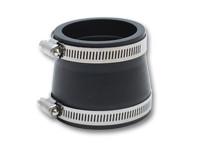 2-1/2" ID x 3" ID x 3" Long Non Reinforced Silicone Reducer Black by Vibrant Performance - Modern Automotive Performance

