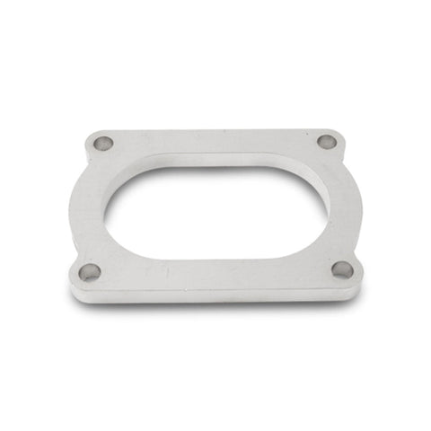 Vibrant T304 SS 4 Bolt Flange for 3in O.D. Oval tubing (13175S)