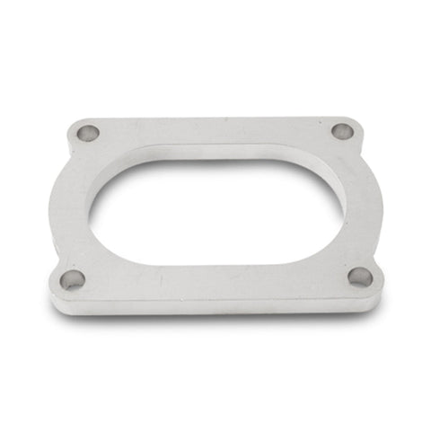 Vibrant T304 SS 4 Bolt Flange for 3.5in O.D. Oval tubing (13176S)