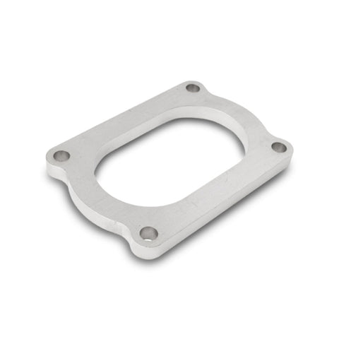 Vibrant T304 SS 4 Bolt Flange for 3.5in O.D. Oval tubing (13176S)