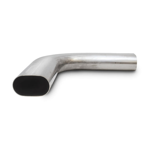 Vibrant Performance 3in Oval/Nominal Size/T304 Stainless Steel/90 degree Mandrel Bend - 6in x 6in leg lengths (13191)