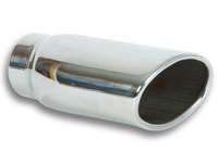 4.5" x 3" Oval Stainless Steel Tip (Single Wall, Angle Cut) by Vibrant Performance - Modern Automotive Performance
