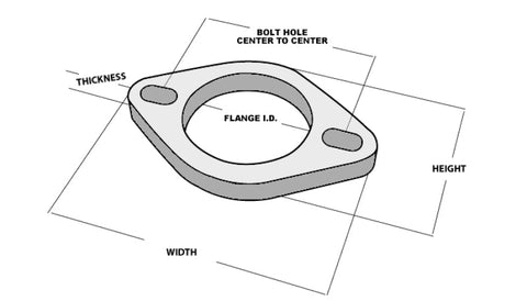 Vibrant 2-Bolt T304 SS Exhaust Flange  4in I.D. (1475S)