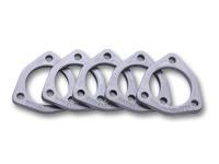 3-Bolt Stainless Steel Flanges (2.25" I.D.) Box of 5 Flanges by Vibrant Performance - Modern Automotive Performance
