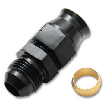 Vibrant Performance -6AN Male to 5/16" Tube Adapter Fitting with Brass Olive Insert (16455)
