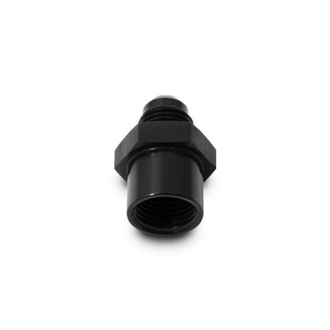 Vibrant M14 x 1.5 Female to -6AN Male Flare Adapter - Anodized Black (16785)