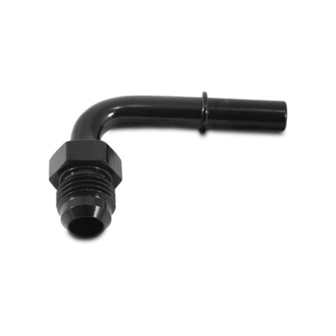 Vibrant 90 Degree Aluminum AN to Male Quick Connect Fitting -6AN - 0.3125in Hose Size (16875)