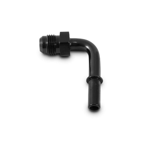 Vibrant 90 Degree Aluminum AN to Male Quick Connect Fitting -6AN - 0.3125in Hose Size (16875)