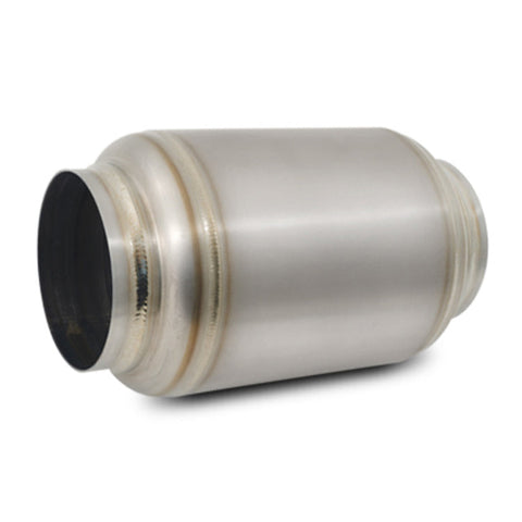 Vibrant Titanium Muffler w/Natural Tip - 3in. Inlet / 3in. Outlet / 4.25in Diameter (17630)