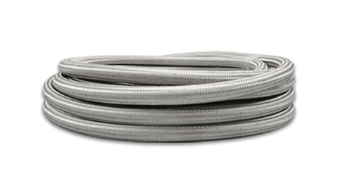 Vibrant -8 AN SS Braided Flex Hose with PTFE Liner - 5 foot roll (18438)