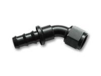 45 Degree Push-On Hose End Fitting; Hose Size: -4 AN by Vibrant Performance - Modern Automotive Performance

