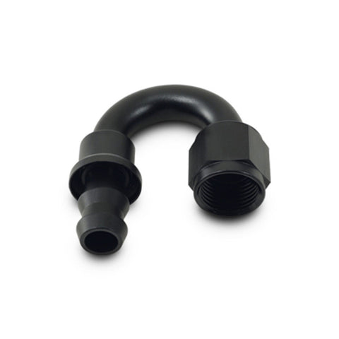 Vibrant -10AN Push-On 180 Deg Hose End Fitting - Aluminum (22810)