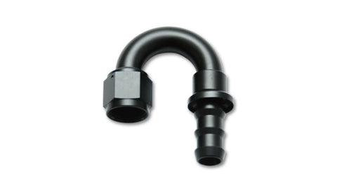 Vibrant -12AN Push-On 180 Deg Hose End Fitting - Aluminum (22812)