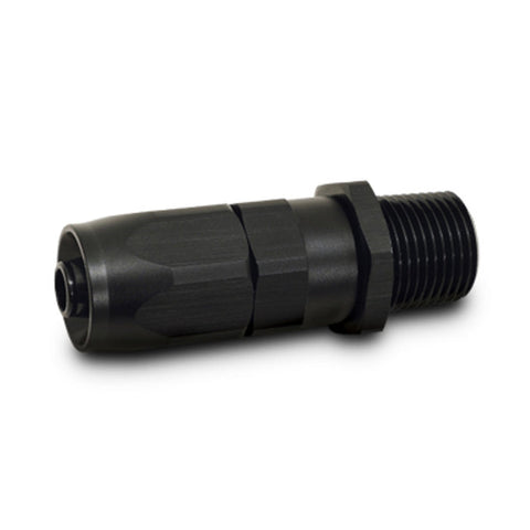 Vibrant -6AN Male NPT Straight Hose End Fitting - 3/8 NPT (26002)
