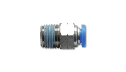 Vibrant Male Straight Pneumatic Vacuum Fitting  1/8in NPT Thread for use with 5/32in 4mm OD tubing (2660)