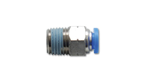 Vibrant Male Straight Pneumatic Vacuum Fitting 1/4in NPT Thread for use with 3/8in 9.5mm OD tubing (2663)