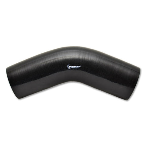 Vibrant 4 Ply Reinforced Silicone Elbow Connector - 2.75in I.D. - 45 deg. Elbow - Black (2753)