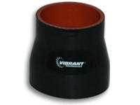 4 Ply Reducer Coupling, 1.5" x 1.75" x 3" long Black by Vibrant Performance - Modern Automotive Performance
